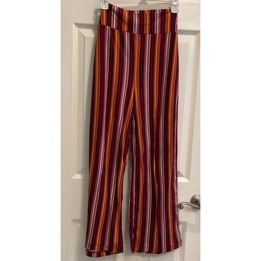 Striped flare pants